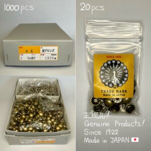 【Peacock】Domed Rivets (M/ 10mm) Nickel Plate