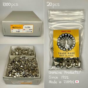 【Peacock】Pyramid Rivets (M/ 10mm) Nickel Plate