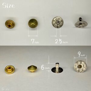 【Peacock】Spike Rivets (S/ 7mm) Solid Brass