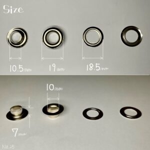 【Lucky Star】Grommets (No.25/ 19mm) Nickel Plate