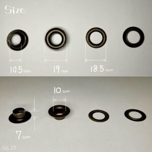 【Lucky Star】Grommets (No.25/ 19mm) Nickel Plate