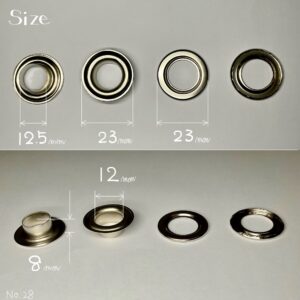 【Lucky Star】Grommets (No.28/ 23mm) Nickel Plate