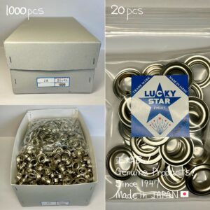 【Lucky Star】Grommets (No.28/ 23mm) Nickel Plate