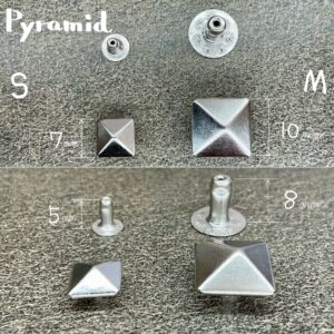 【Peacock】Pyramid Rivets (S/ 7mm) Solid Brass