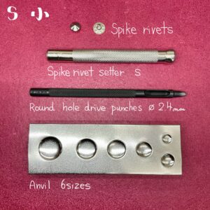 【Peacock】Spike Rivets (S/ 7mm) Nickel Plate