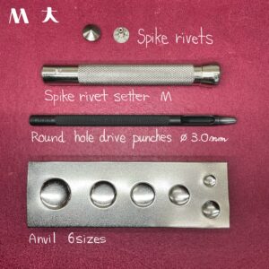 【Peacock】Spike Rivets (M/ 10mm) Nickel Plate