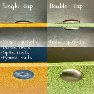 【Peacock】Single Cap Rivets (S/ 6mm) Solid Brass