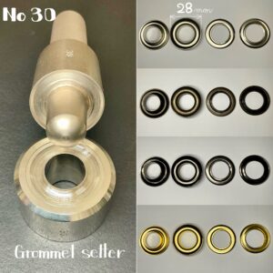 【Lucky Star】Grommets (No.30/ 28mm) Solid Brass