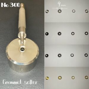 【Lucky Star】Grommets (No.300/ 9mm) Solid Brass