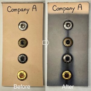 HIGH CROWN バネホック (小/ B3D) 真鍮無垢《革の為に開発した防水金具》【CROWN】