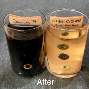 HIGH CROWN バネホック (小/ B3D) 真鍮無垢《革の為に開発した防水金具》【CROWN】