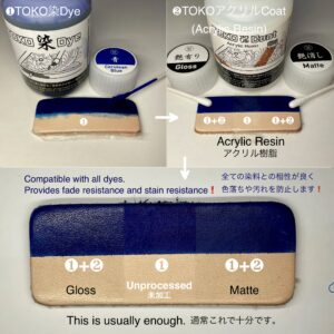 TOKO染Dye (青 Cerulean Blue) 100ml【皮革用水溶性濃縮染料】