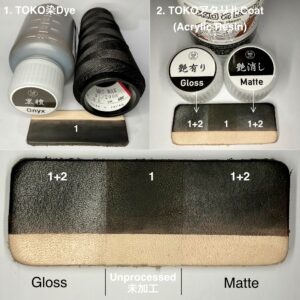 TOKO染Dye (黒檀 Onyx : 赤系黒) 100ml【皮革用水溶性濃縮染料】