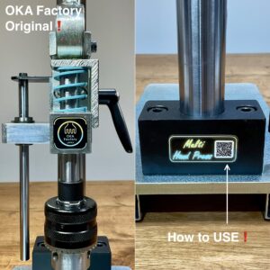Multi Hand Press【PRO】Includes: Hand Press Board 1pc/ Die 2pcs/ Cutting board size M/ Drill chuck handle (Pressing capacity 1.5ton)