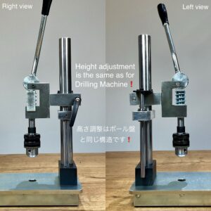 Multi Hand Press【PRO】Includes: Hand Press Board 1pc/ Die 2pcs/ Cutting board size M/ Drill chuck handle (Pressing capacity 1.5ton)