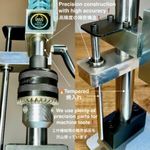 Multi Hand Press【PRO】Includes: Hand Press Board 1pc/ Die 2pcs/ Cutting board size M/ Drill chuck handle (Pressing capacity 1.5ton)
