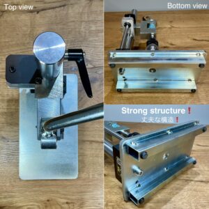 Multi Hand Press【PRO】Includes: Hand Press Board 1pc/ Die 2pcs/ Cutting board size M/ Drill chuck handle (Pressing capacity 1.5ton)