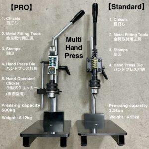 Multi Hand Press【Standard】Includes: Cutting board size M/ Drill chuck handle (Pressure capacity: 600Kg)