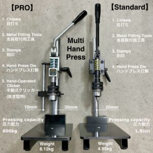 Multi Hand Press【Standard】Includes: Cutting board size M/ Drill chuck handle (Pressure capacity: 600Kg)