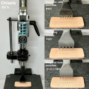 Multi Hand Press【PRO】Includes: Hand Press Board 1pc/ Die 2pcs/ Cutting board size M/ Drill chuck handle (Pressing capacity 1.5ton)