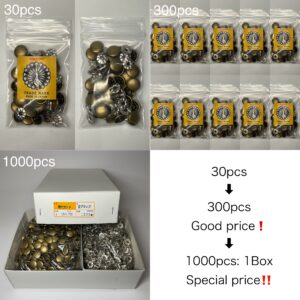 【Peacock】片面カシメ (特々大/ 13mm) アンティーク