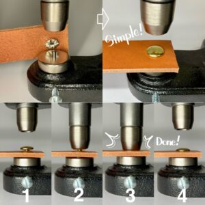 【Peacock】片面カシメ (特々大/ 13mm) ニッケルメッキ