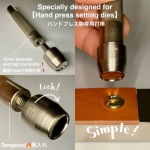 【Peacock】片面カシメ (特々大/ 13mm) ニッケルメッキ