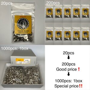 【Peacock】丸ピラミッドカシメ (極小/ 5.6mm) ニッケルメッキ