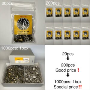 【Peacock】丸ピラミッドカシメ (極小/ 5.6mm) アンティーク