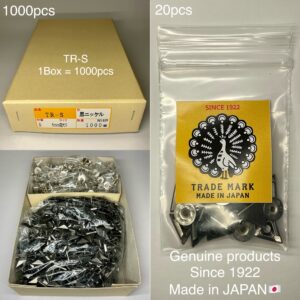三角錐カシメ (TR-S) 黒ニッケル【Peacock】