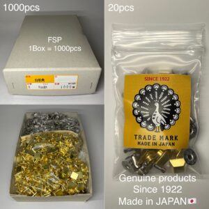 台形角カシメ (FSP) 真鍮無垢【Peacock】