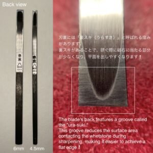 革包丁 4.5mm (青棒付き: 研磨剤) 火造り品