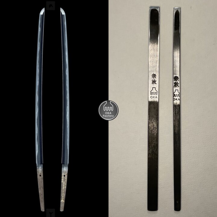 革包丁 4.5mm (青棒付き: 研磨剤) 火造り品
