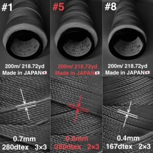 MBT 蝋引き糸【#5/ 200m】70色