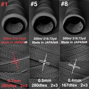 MBT 蝋引き糸【#1/ 200m】70色