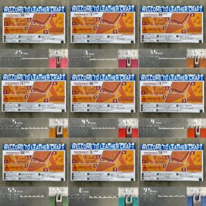 革手縫いキット【PRO】限定 ! /  MBT glitter 蝋引き糸 (#3/ 160m) 21色 (付属品/ 無料 !)