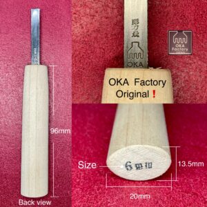 Skiving Knife 6mm (Japanese Style) Includes: Polishing compound