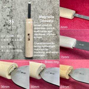 Skiving Knife 6mm (Japanese Style) Includes: Polishing compound