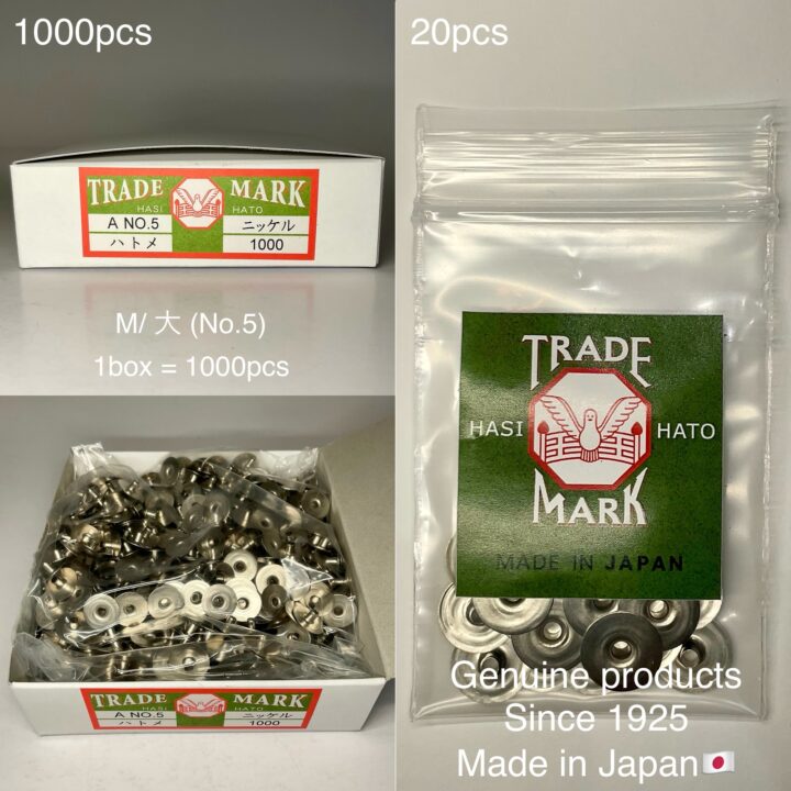 Flat Head Post (M/ 11.4mm) Nickel Plate (For spring snaps)【HASI HATO】