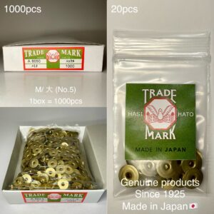 Flat Head Post (M/ 11.4mm) Solid Brass (For spring snaps)【HASI HATO】