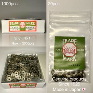 Flat Head Post (S/ 9.4mm) Antique BrassnPlate (For spring snaps)【HASI HATO】