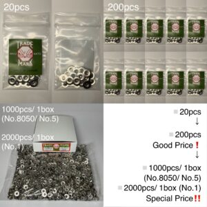 Flat Head Post (L/ 14mm) Nickel Plate (For spring snaps)【HASI HATO】