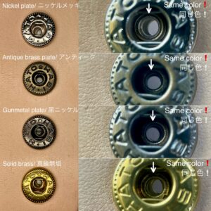 Flat Head Post (L/ 14mm) Nickel Plate (For spring snaps)【HASI HATO】