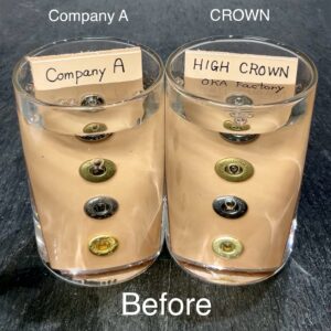 平反射 (①③/ B9.3/ 9.5mm) ニッケルメッキ (バネホック専用)【CROWN】