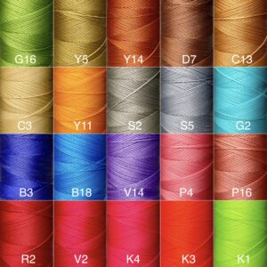 MBT glitter waxed thread【K1.Neon yellow】