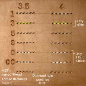 MBT glitter waxed thread【K1.Neon yellow】