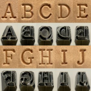 【無料サンプル】アルファベット刻印(試作品)