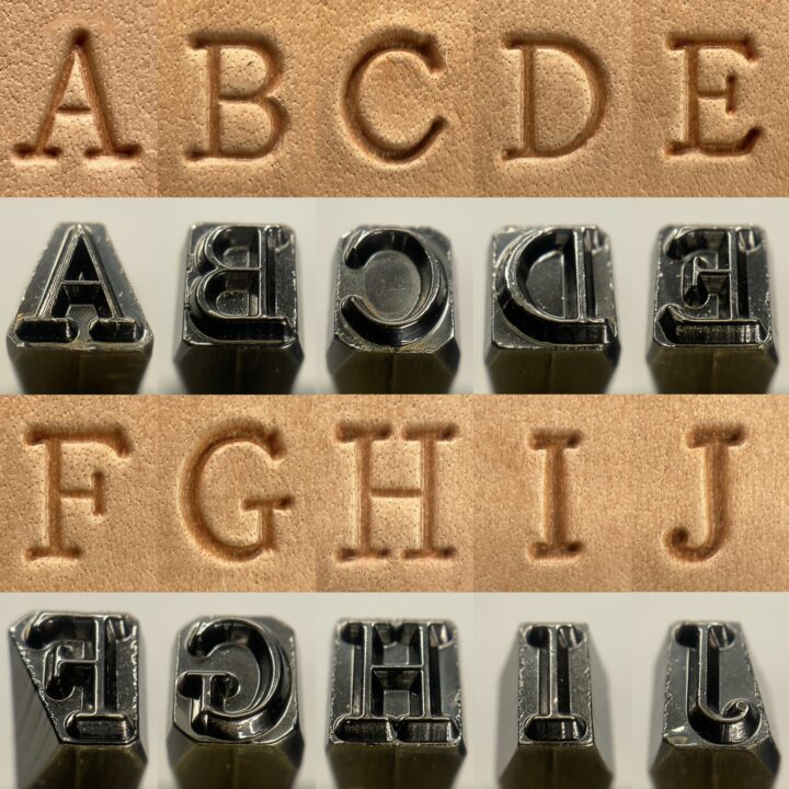 【無料サンプル】アルファベット刻印(試作品)