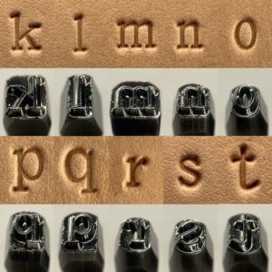 【無料サンプル】アルファベット刻印(試作品)