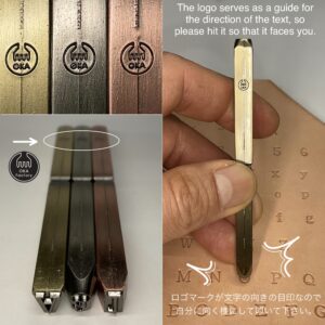 【無料サンプル】アルファベット刻印(試作品)